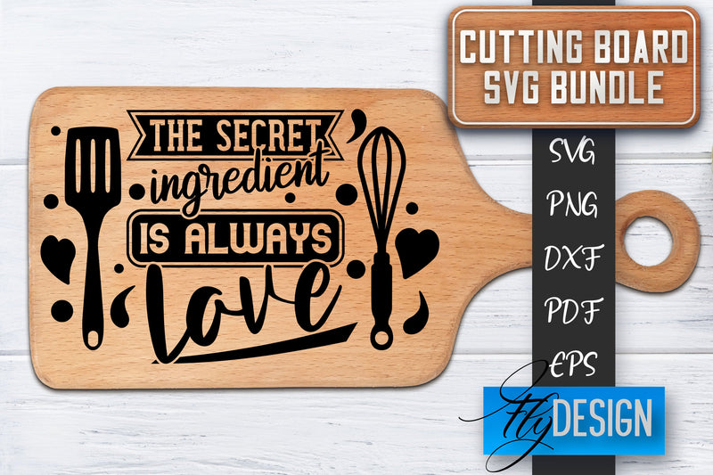 Cutting Board SVG | Kitchen Quotes SVG | Cutting Board Sayings SVG SVG Fly Design 