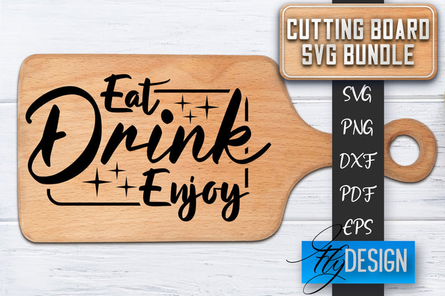 Cutting Board SVG | Kitchen Quotes SVG | Cutting Board Sayings SVG SVG Fly Design 