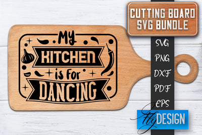 Cutting Board SVG | Kitchen Quotes SVG | Cutting Board Sayings SVG SVG Fly Design 