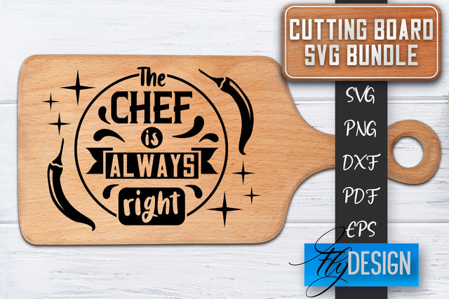 Cutting Board SVG | Kitchen Quotes SVG | Cutting Board Sayings SVG SVG Fly Design 