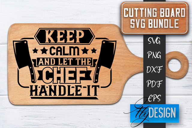 Cutting Board SVG | Kitchen Quotes SVG | Cutting Board Sayings SVG SVG Fly Design 