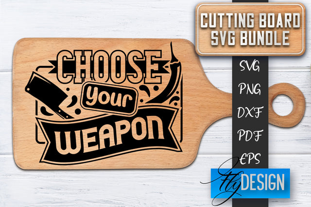 Cutting Board SVG | Kitchen Quotes SVG | Cutting Board Sayings SVG SVG Fly Design 