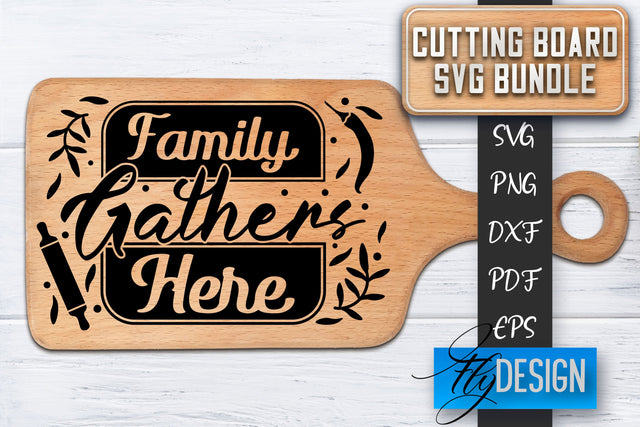 Cutting Board SVG | Kitchen Quotes SVG | Cutting Board Sayings SVG SVG Fly Design 