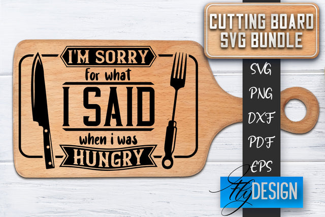 Cutting Board SVG | Kitchen Quotes SVG | Cutting Board Sayings SVG SVG Fly Design 