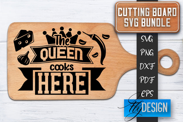 Cutting Board SVG | Kitchen Quotes SVG | Cutting Board Sayings SVG SVG Fly Design 