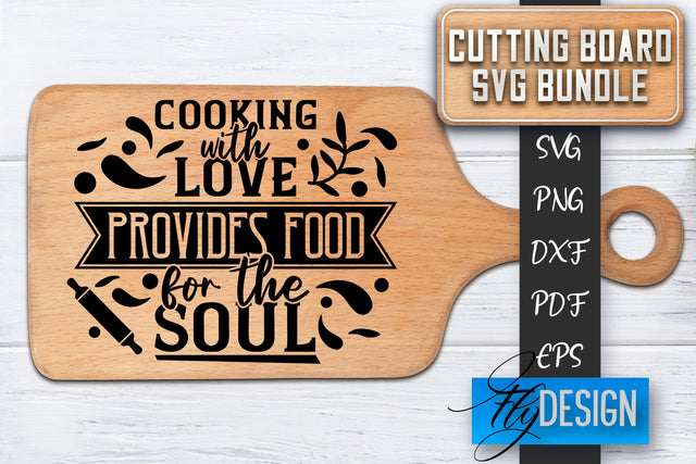 Cutting Board SVG | Kitchen Quotes SVG | Cutting Board Sayings SVG SVG Fly Design 