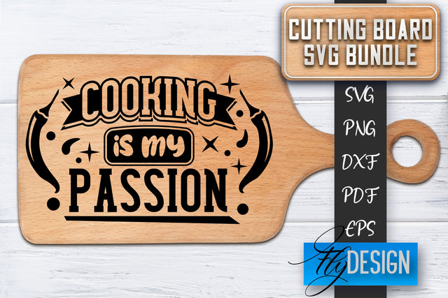Cutting Board SVG | Kitchen Quotes SVG | Cutting Board Sayings SVG SVG Fly Design 