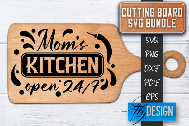 Cutting Board SVG | Kitchen Quotes SVG | Cutting Board Sayings SVG SVG Fly Design 