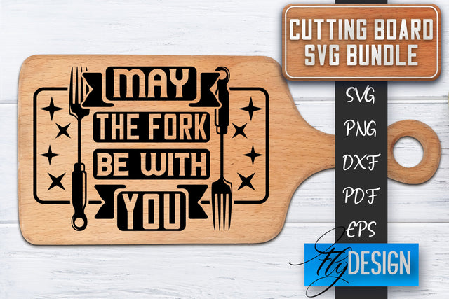 Cutting Board SVG | Kitchen Quotes SVG | Cutting Board Sayings SVG SVG Fly Design 