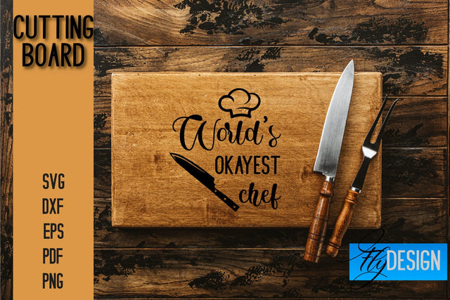 Cutting Board SVG | Kitchen Quotes SVG | Kitchen Sayings SVG SVG Fly Design 