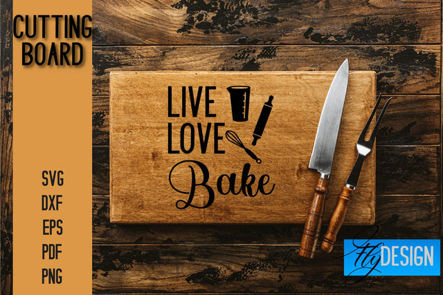Cutting Board SVG | Kitchen Quotes SVG | Kitchen Sayings SVG SVG Fly Design 