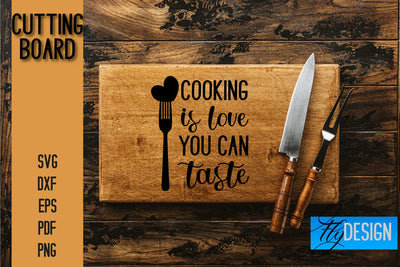 Cutting Board SVG | Kitchen Quotes SVG | Kitchen Sayings SVG SVG Fly Design 