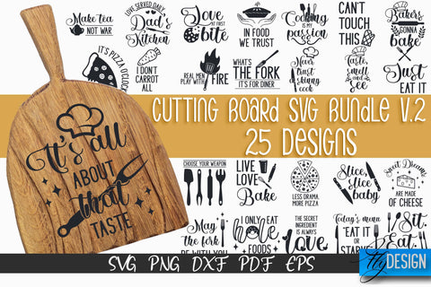 Cutting Board SVG | Kitchen Quotes SVG | Kitchen Sayings SVG SVG Fly Design 
