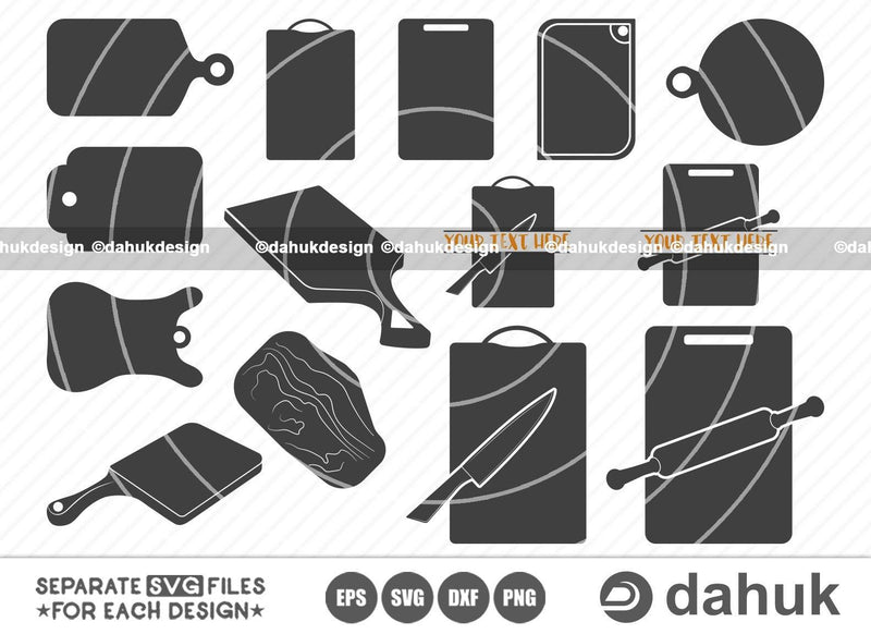 Cutting Board SVG, Kitchen svg, Kitchen Cutting Board svg, Cut file for silhouette, svg, eps, dxf, png, clipart cricut design space, vinyl cut files SVG dahukdesign 