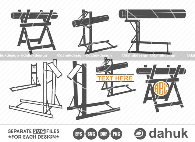 Cutting log holder SVG, log holder SVG, Cutting holder SVG , Cutting log holder vector, Cut file, for silhouette, svg, eps, dxf, png, clipart cricut design space, vinyl cut files SVG dahukdesign 
