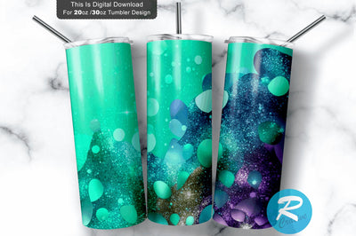 Cyan SandyBrown LightSeaGreen Blue 20 oz / 30 oz Tumbler PNG Sublimation Regulrcrative 
