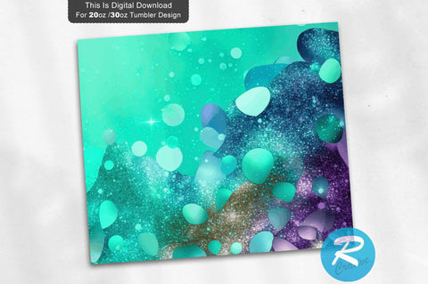 Cyan SandyBrown LightSeaGreen Blue 20 oz / 30 oz Tumbler PNG Sublimation Regulrcrative 