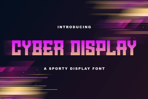 Cyber Display - Modern Sporty Font Font StringLabs 