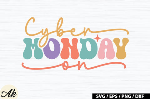 Cyber monday on Retro SVG SVG akazaddesign 