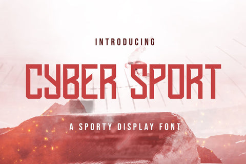 Cyber Sport - Sporty Display Font Font StringLabs 