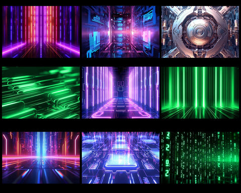 Cyberpunk Background, Abstract, Futuristic, JPG Sublimation nikola 