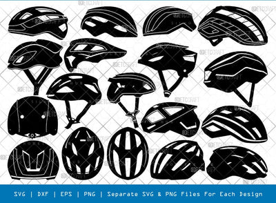 Cycle Helmet Silhouette, Cycle Helmet SVG, Helmet Svg, Bike Helmet Svg, Motocross Helmet Svg, Cycle Helmet Bundle, SB00938 SVG ETC Craft 