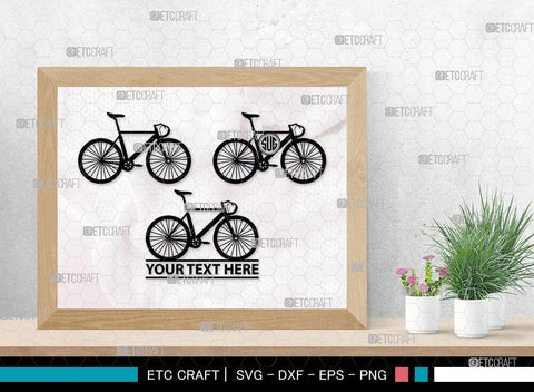 Cycle Monogram, Cycle Silhouette, Bicycle Svg, Cycle Svg, Sport Svg, SB00041 SVG ETC Craft 