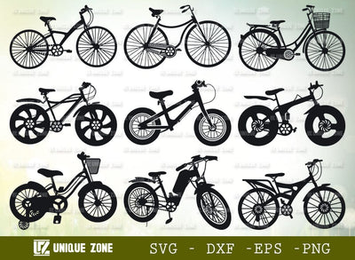 Cycle SVG Bundles, Bicycle Svg, Bike Svg, Cycling svg, Sport svg, Bicycle With Basket Svg, Retro Bike Svg, Vintage Bike Svg, Adult Bike Svg SVG Unique Zone 