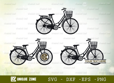 Cycle SVG Cut File, Bicycle Svg, Bike Svg, Cycling Svg, Sport Svg, Bicycle With Basket Svg, Retro Bike Svg, Vintage Bike Svg, Adult Bike Svg, SVG Unique Zone 