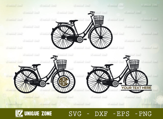 Cycle SVG Cut File, Bicycle Svg, Bike Svg, Cycling Svg, Sport Svg, Bicycle With Basket Svg, Retro Bike Svg, Vintage Bike Svg, Adult Bike Svg, SVG Unique Zone 