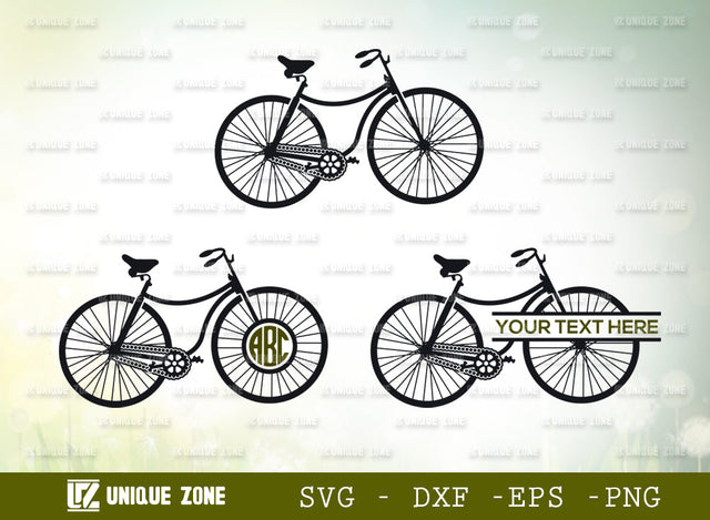 Cycle SVG Cut File, Bicycle Svg, Bike Svg, Cycling Svg, Sport Svg, Bicycle With Basket Svg, Retro Bike Svg, Vintage Bike Svg, Adult Bike Svg, SVG Unique Zone 