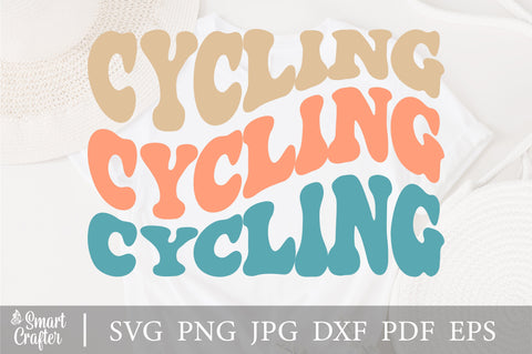 Cycling svg, wavy style svg, EPS PNG Cricut Instant Download SVG Fauz 