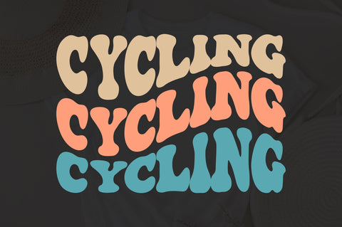 Cycling svg, wavy style svg, EPS PNG Cricut Instant Download SVG Fauz 