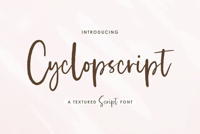Cyclopscript Font Allouse.Studio 