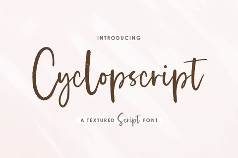 Cyclopscript Font Allouse.Studio 