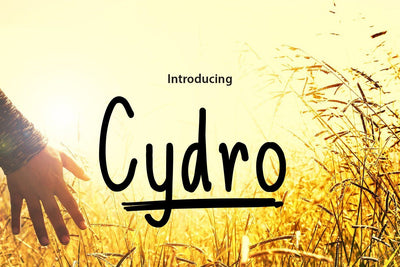 Cydro handwritten Font zafrans studio 