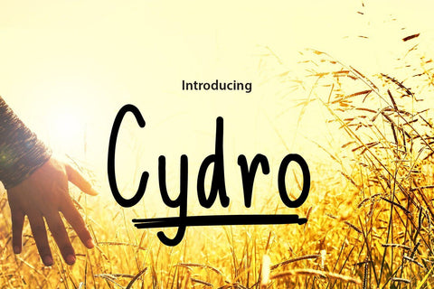 Cydro handwritten Font zafrans studio 