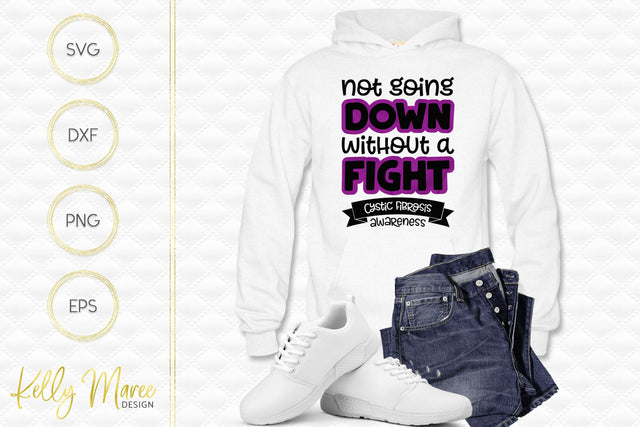 Cystic Fibrosis Awareness Cut File Kelly Maree Design 