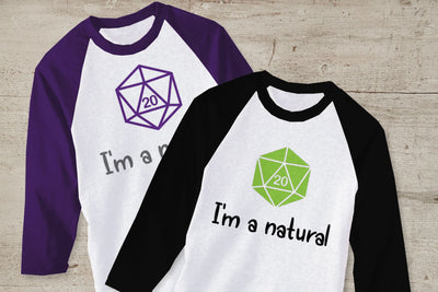 D20 Dice I'm a Natural SVG Designed by Geeks 