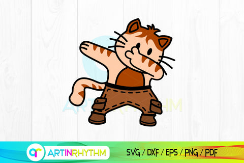 Dabbing Cat Svg, Cute Cat Svg, Cat Svg, Dabbing Svg, Dabbing Cat Clipart SVG Artinrhythm shop 