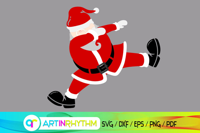 Dabbing Santa Claus svg SVG Artinrhythm shop 