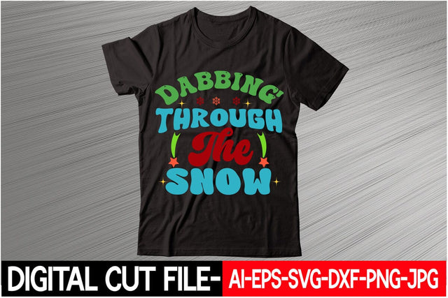 Dabbing' Through the Snow SVG Blessedprint 