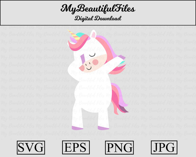 dabbing unicorn - Animal SVG MyBeautifulFiles 