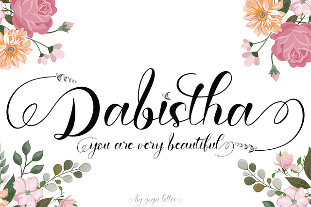Dabistha Font Prasetya Letter 