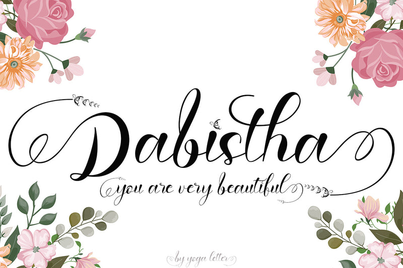Dabistha Font Prasetya Letter 