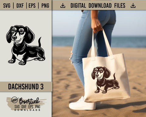 Dachshund 3, SVG file SVG Boertiek 