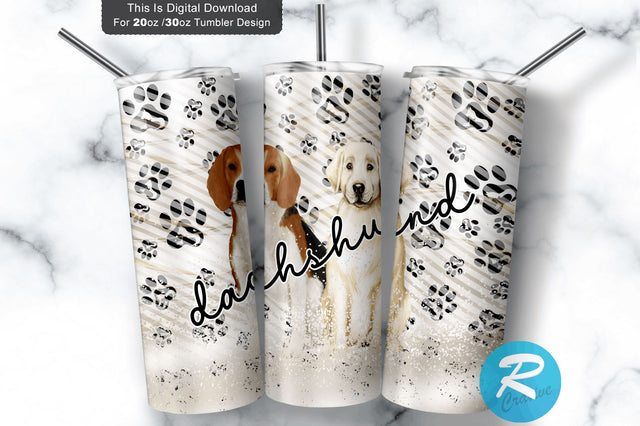Dachshund Dog 20 oz / 30 oz Tumbler PNG Sublimation Regulrcrative 