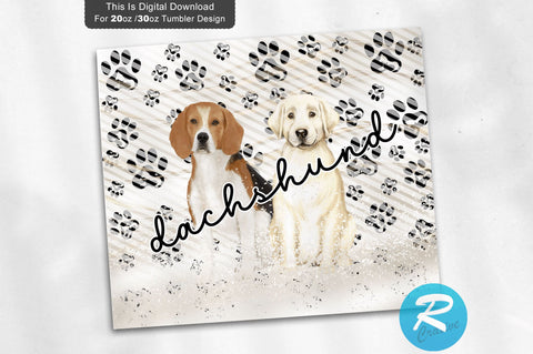 Dachshund Dog 20 oz / 30 oz Tumbler PNG Sublimation Regulrcrative 