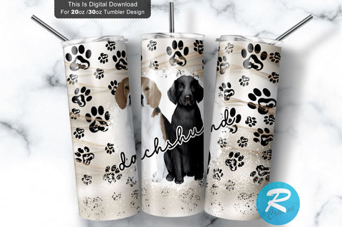 Dachshund Dog 20 oz / 30 oz Tumbler PNG Sublimation Regulrcrative 