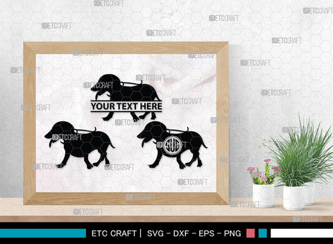 Dachshund Dog Monogram, Dachshund Dog Silhouette, Dachshund Dog SVG, Dachshund Svg, Dog Svg, SB00249 SVG ETC Craft 